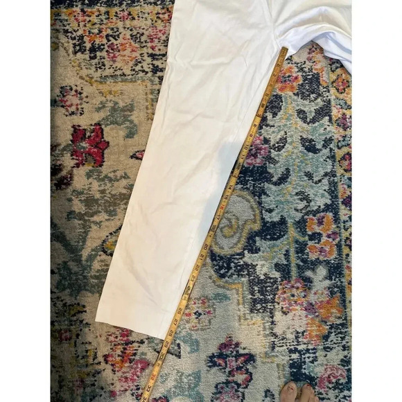 Lauren Ralph Lauren White Straight Leg Capri Pant Size 10 - Picture 4 of 4